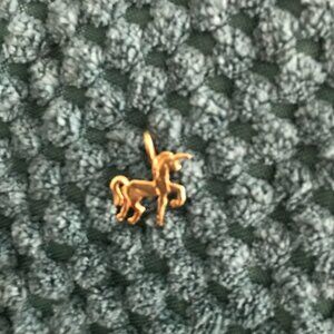 Unicorn 14k Gold Pendant